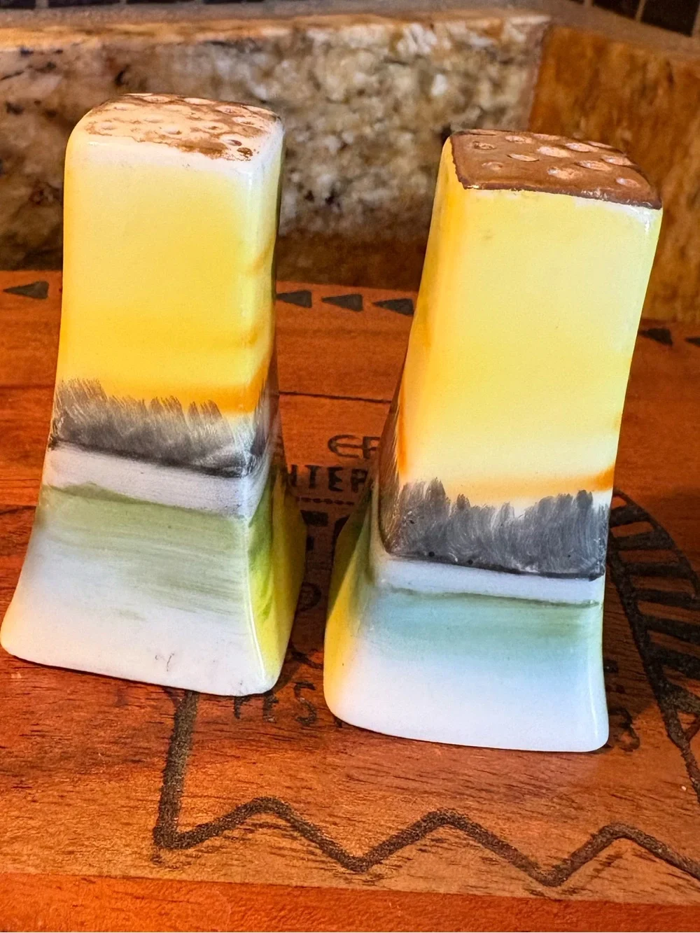 Vintage Mid Century Japanese Salt and Pepper Shakers